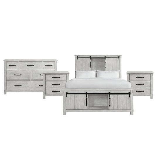 Picket House Furnishings - Jack Queen Platform Storage 4PC Bedroom Set - SC670QBNSDR view 1