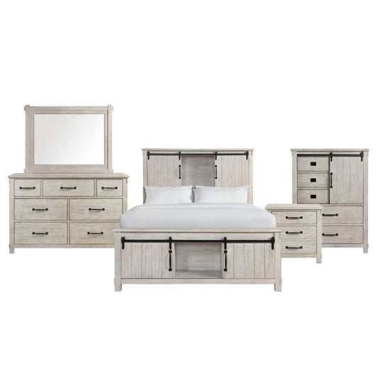 Picket House Furnishings - Jack Queen Platform Storage 5PC Bedroom Set in White - SC670QB5PC veiw 1