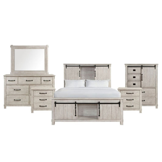 Picket House Furnishings - Jack Queen Platform Storage 6PC Bedroom Set in White - SC670QB6PC veiw 1