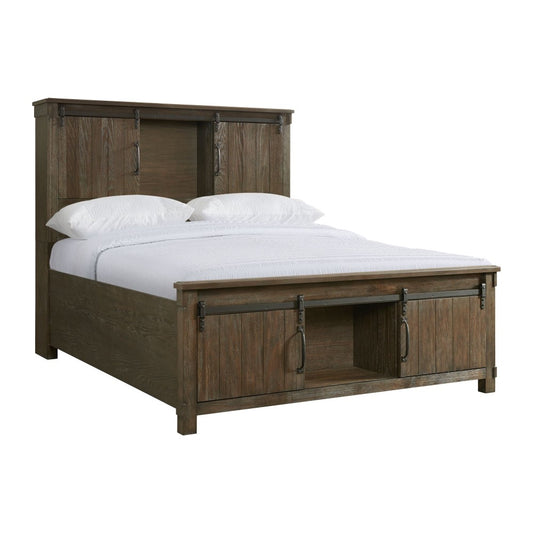 Picket House Furnishings - Jack Queen Platform Storage Bed in Walnut - SC370QB veiw 1