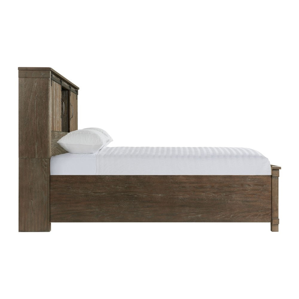 Picket House Furnishings - Jack Queen Platform Storage Bed in Walnut - SC370QB veiw 3
