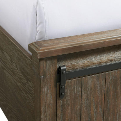 Picket House Furnishings - Jack Queen Platform Storage Bed in Walnut - SC370QB veiw 6