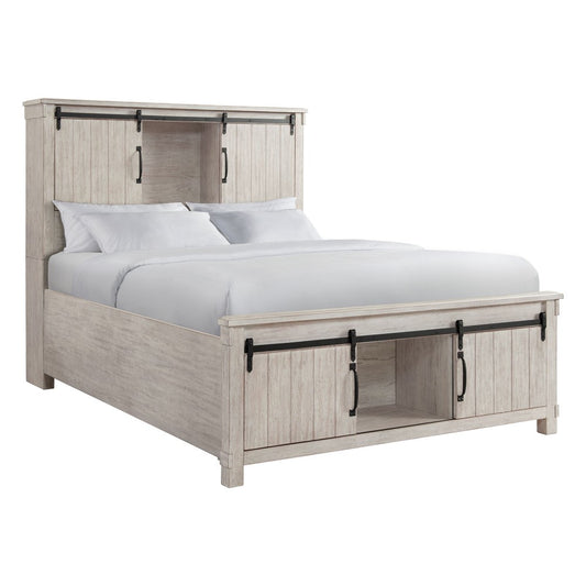 Picket House Furnishings - Jack Queen Platform Storage Bed in White - SC670QB veiw 1
