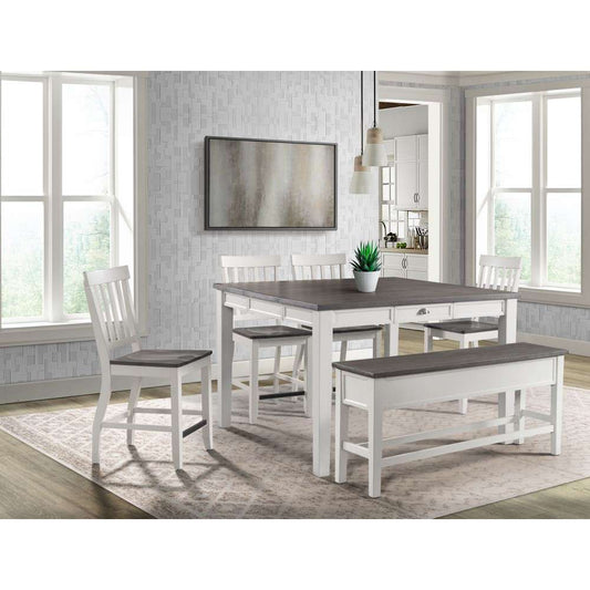 Picket House Furnishings - Jamison Storage Counter Dining Bench in Gray - DKY350CSBN veiw 2