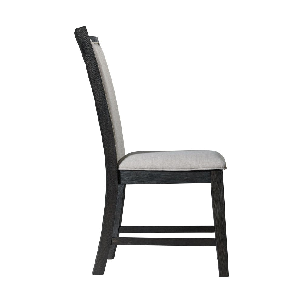 Picket House Furnishings - Jasper Dining Slat Back Side Chair in Black (Set of 2) - DGD850SBC veiw 3