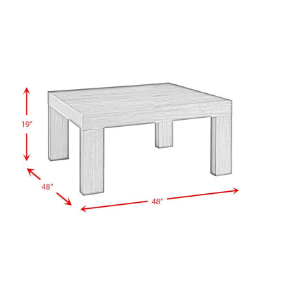 Picket House Furnishings - Jasper Square Coffee Table - TGD100CTSQE veiw 7