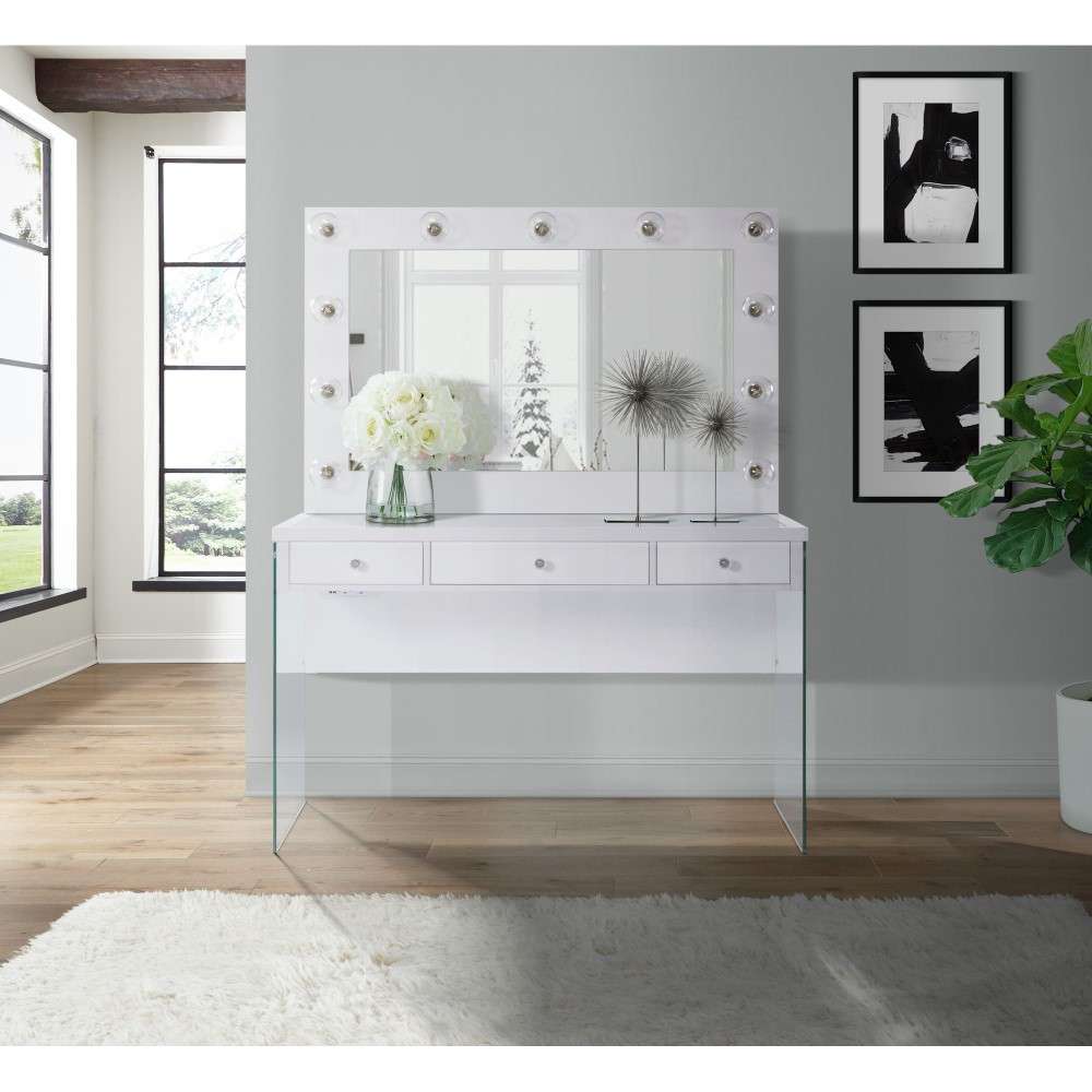 Picket House Furnishings - Jayden 2Pc Vanity Set in White - CVJZ2PC veiw 1