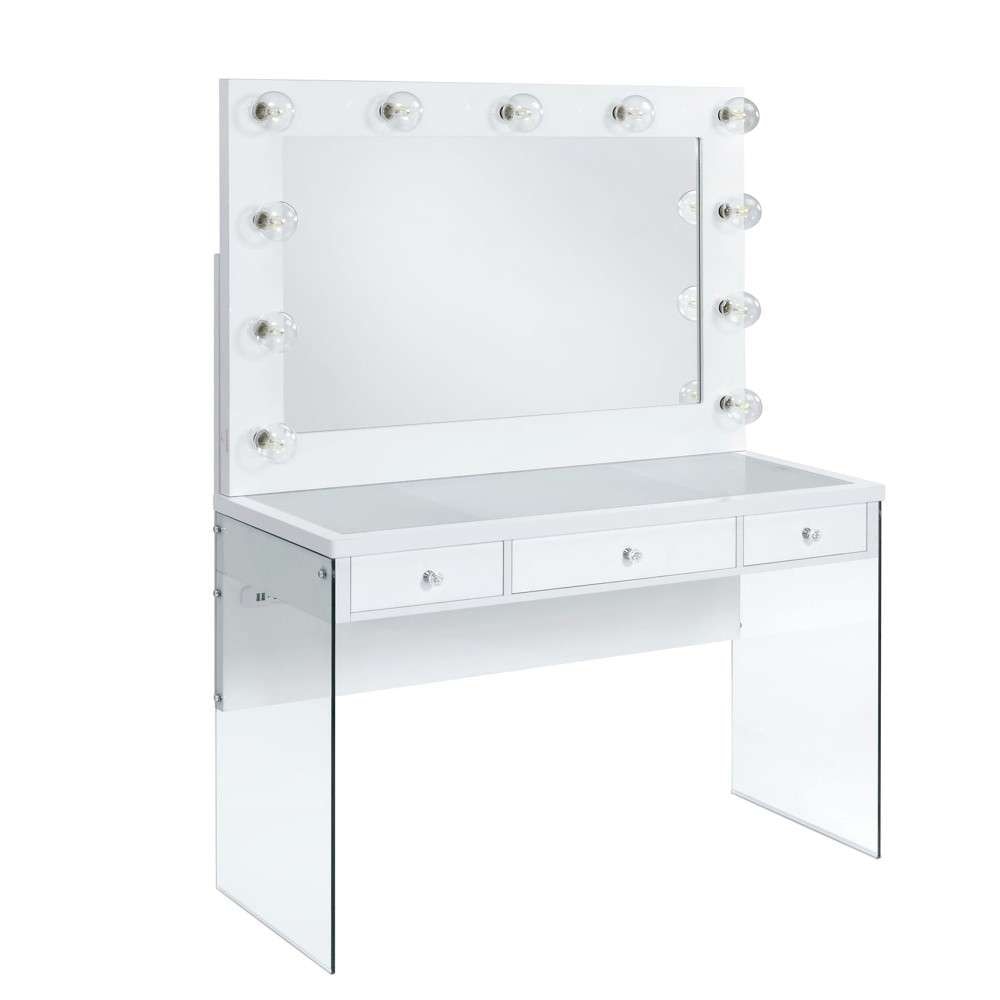 Picket House Furnishings - Jayden 2Pc Vanity Set in White - CVJZ2PC veiw 2