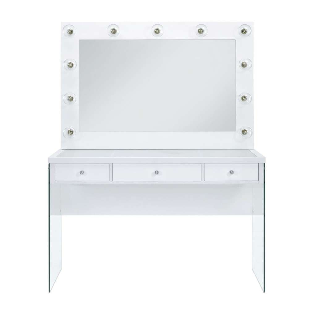 Picket House Furnishings - Jayden 2Pc Vanity Set in White - CVJZ2PC veiw 3
