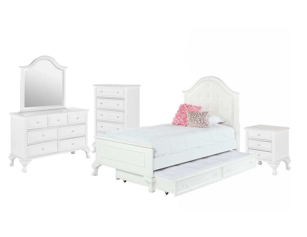 Picket House Furnishings - Jenna Twin Bed with Trundle 5 PC Set - JS700TT5PC veiw 1