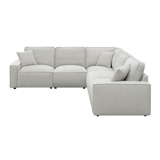 Picket House Furnishings - Joan 5PC Motion Sectional Set in Culp Bloke Cotton - U-16100-8290-5PC veiw 2