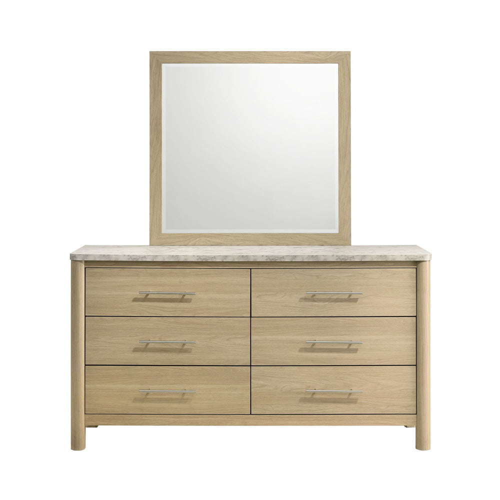 Picket House Furnishings - Joanna Dresser and Mirror Set in Natural - B-19280-6-DRMR view 2