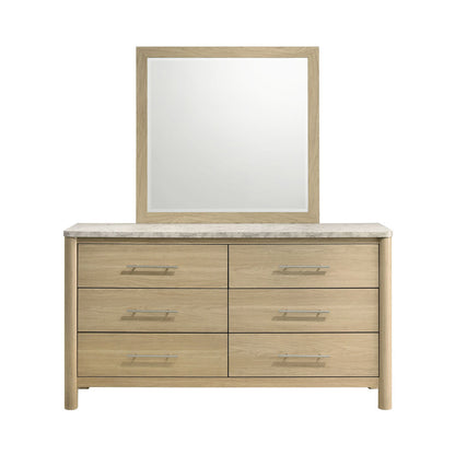 Picket House Furnishings - Joanna Dresser and Mirror Set in Natural - B-19280-6-DRMR view 2