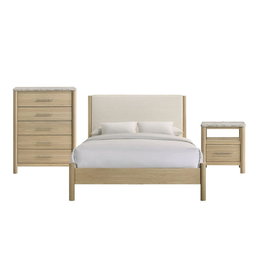 Picket House Furnishings - Joanna Full 3PC Bedroom Set in Natural - B-19280-6-FB-3PC view 1