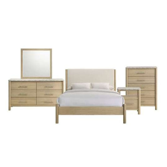 Picket House Furnishings - Joanna Full 5PC Bedroom Set in Natural - B-19280-6-FB-5PC view 1