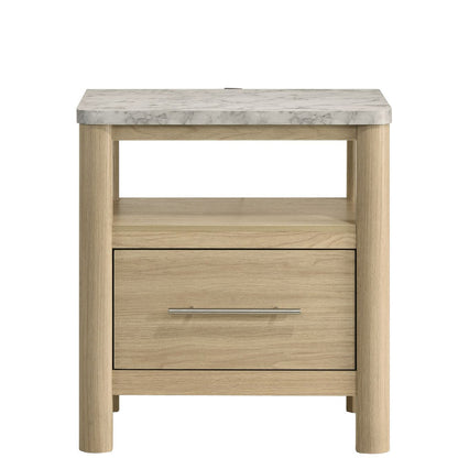 Picket House Furnishings - Joanna Nightstand with USB in Natural - B-19280-6-NS view 2