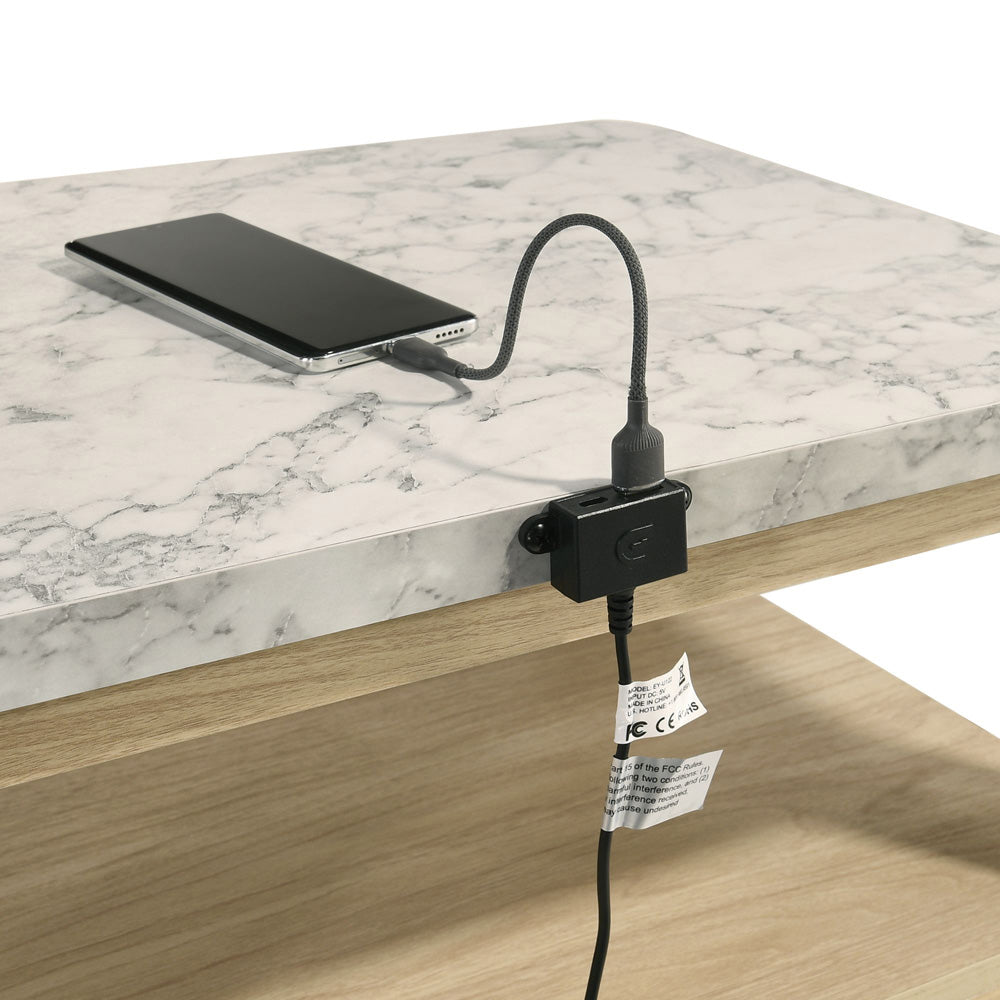Picket House Furnishings - Joanna Nightstand with USB in Natural - B-19280-6-NS view 6