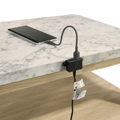Picket House Furnishings - Joanna Nightstand with USB in Natural - B-19280-6-NS view 6