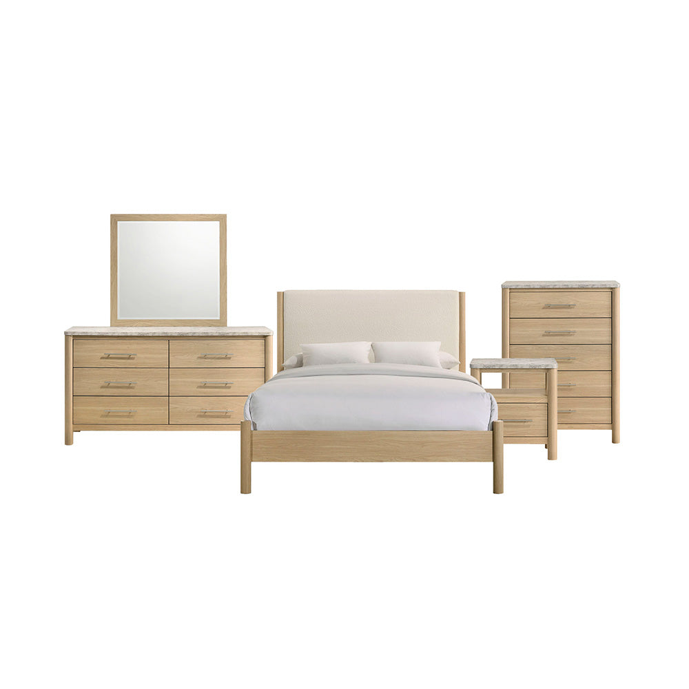 Picket House Furnishings - Joanna Queen 5PC Bedroom Set in Natural - B-19280-6-QB-5PC view 1