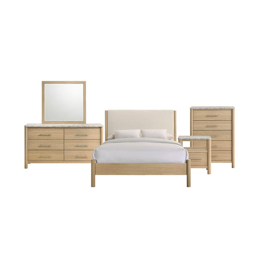 Picket House Furnishings - Joanna Queen 5PC Bedroom Set in Natural - B-19280-6-QB-5PC view 1