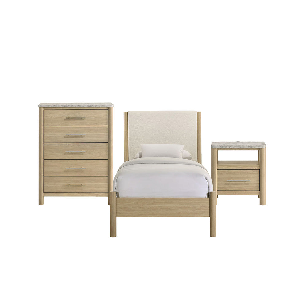 Picket House Furnishings - Joanna Twin 3PC Bedroom Set in Natural - B-19280-6-TB-3PC view 1