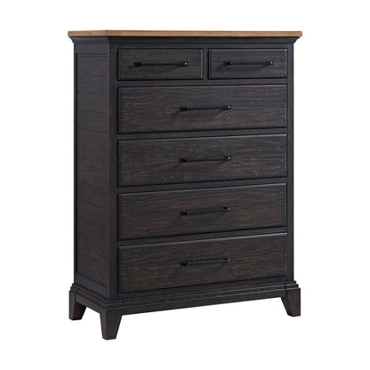Picket House Furnishings -  Johnshaven  Chest in Espresso & Brown - B-16670-5-CH view 1