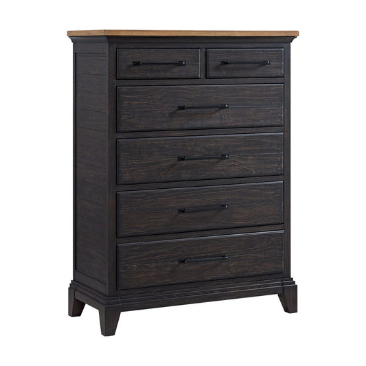 Picket House Furnishings -  Johnshaven  Chest in Espresso & Brown - B-16670-5-CH view 1