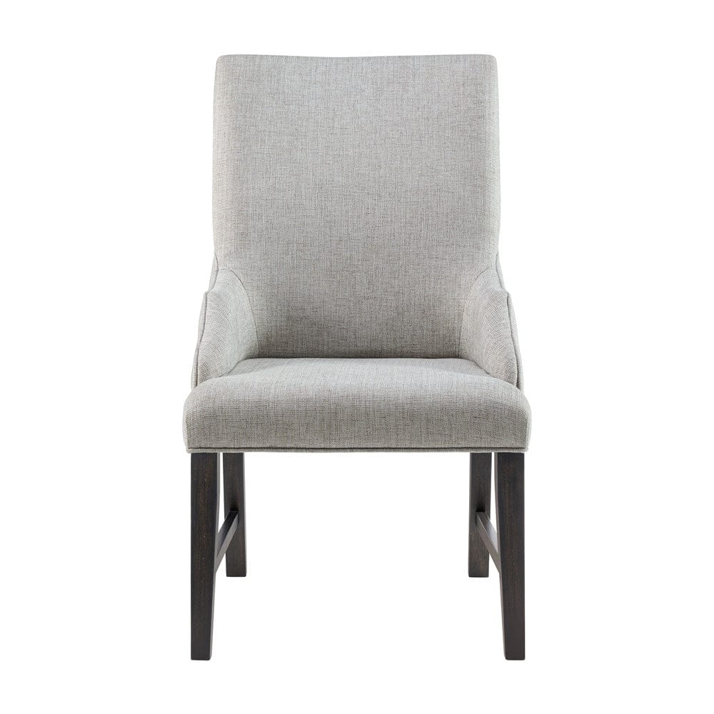 Picket House Furnishings -  Johnshaven Dining Host Chair with Light Grey Fabric in Espresso Set of 2 - D-16670-8-HC view 3