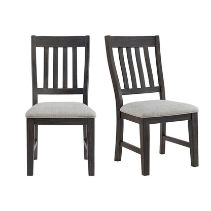 Picket House Furnishings -  Johnshaven Dining Side Chair with Light Grey Fabric in Espresso Set of 2 - D-16670-8-SC view 1