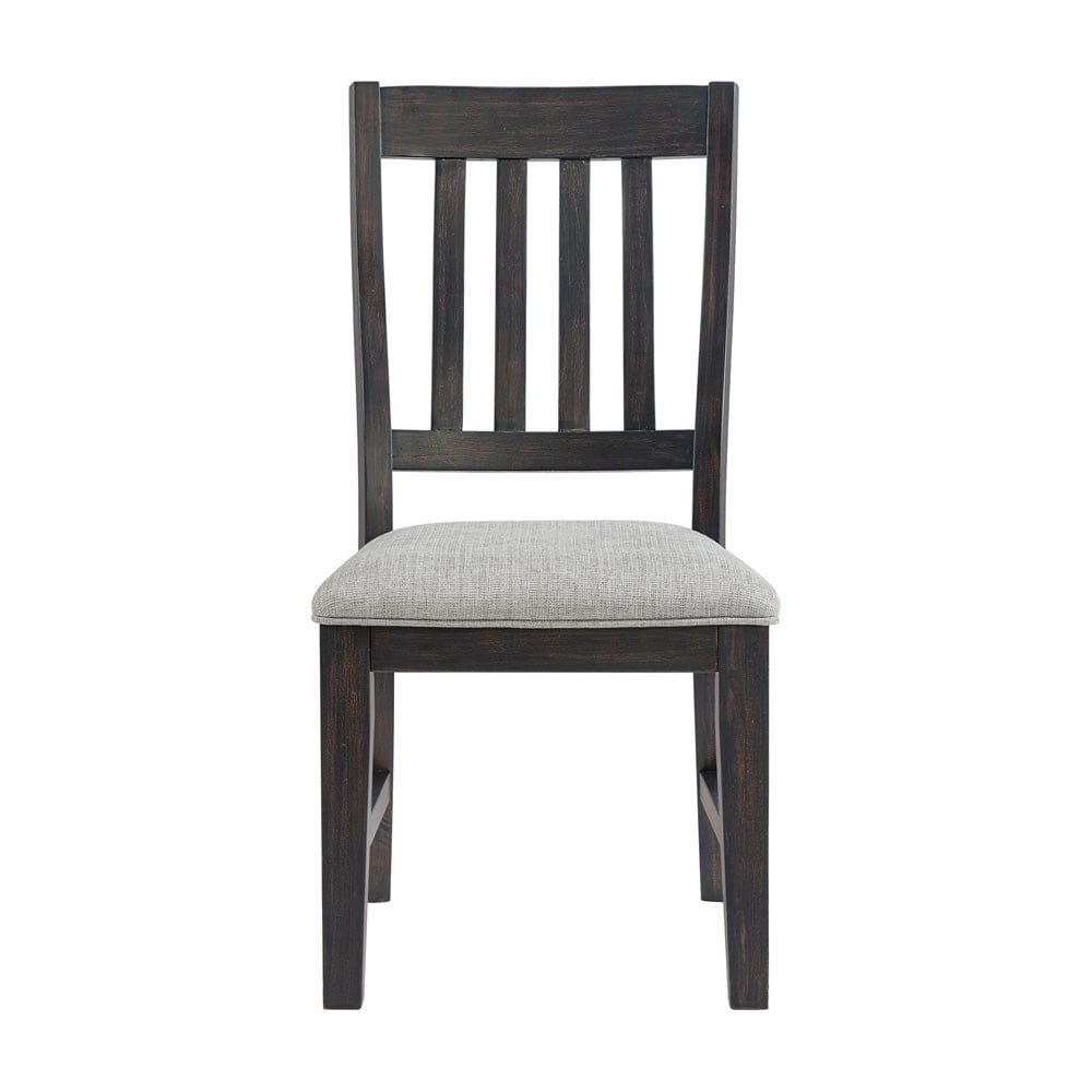 Picket House Furnishings -  Johnshaven Dining Side Chair with Light Grey Fabric in Espresso Set of 2 - D-16670-8-SC view 3