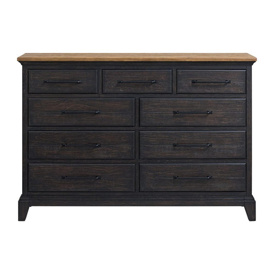 Picket House Furnishings -  Johnshaven  Dresser in Espresso & Brown - B-16670-5-DR view 2