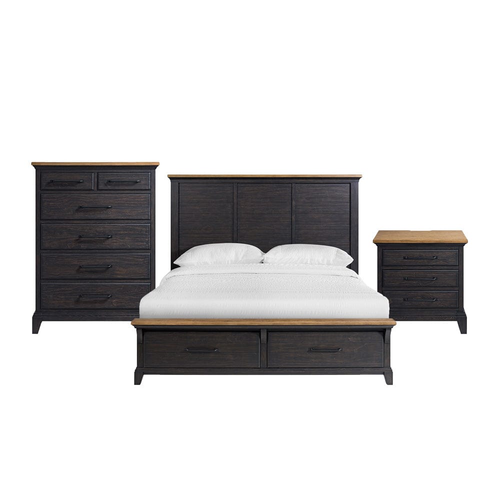 Picket House Furnishings -  Johnshaven  King Storage 3PC Bedroom Set in Espresso & Brown - B-16670-5-KSB-3PC view 1