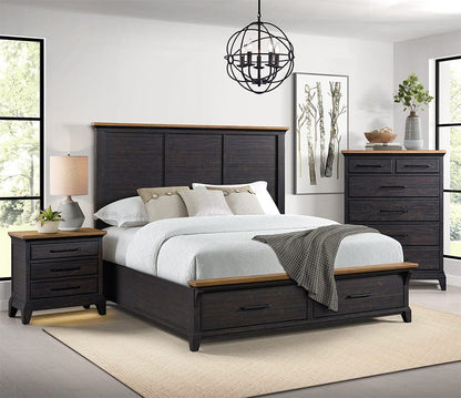 Picket House Furnishings -  Johnshaven  King Storage 3PC Bedroom Set in Espresso & Brown - B-16670-5-KSB-3PC view 7