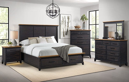 Picket House Furnishings -  Johnshaven  King Storage 5PC Bedroom Set in Espresso & Brown - B-16670-5-KSB-5PC view 8