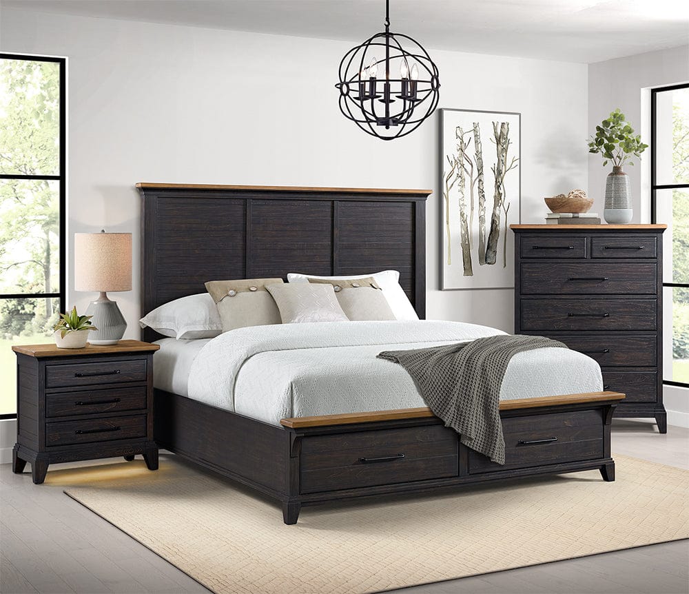 Picket House Furnishings -  Johnshaven  Queen Storage 3PC Bedroom Set in Espresso & Brown - B-16670-5-QSB-3PC view 7