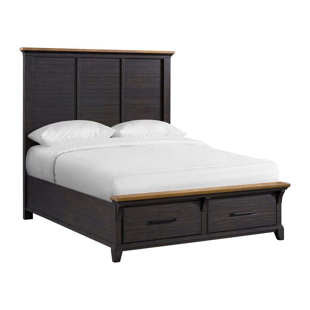 Picket House Furnishings -  Johnshaven  Queen Storage Bed in Espresso & Brown - B-16670-5-QSB view 1