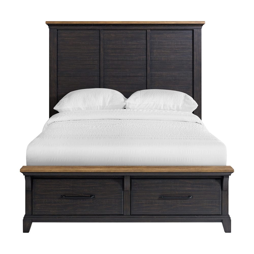 Picket House Furnishings -  Johnshaven  Queen Storage Bed in Espresso & Brown - B-16670-5-QSB view 2