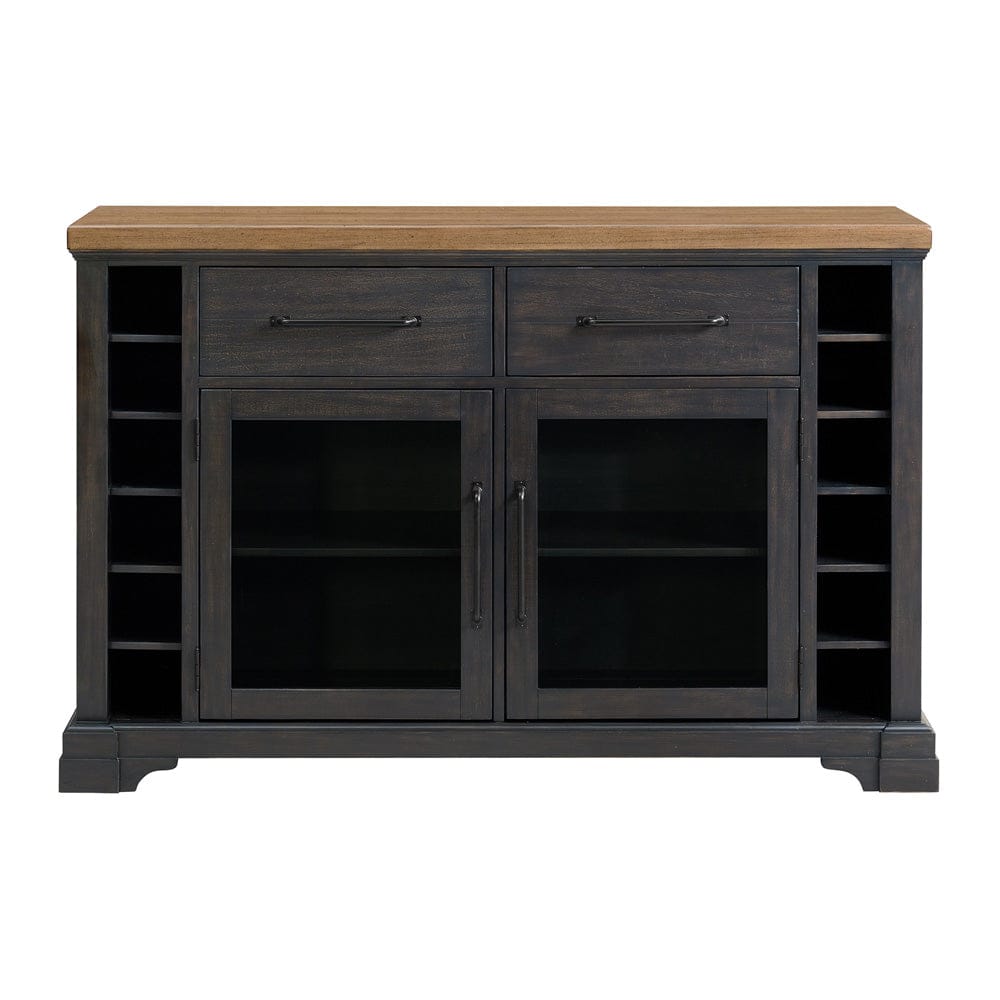 Picket House Furnishings -  Johnshaven Server in Espresso and Brown - D-16670-8-SV view 2