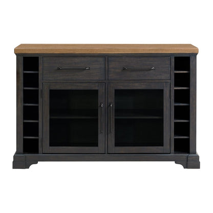Picket House Furnishings -  Johnshaven Server in Espresso and Brown - D-16670-8-SV view 2