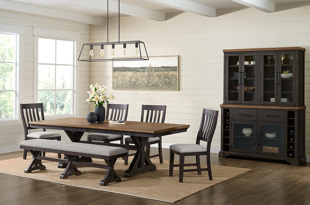 Picket House Furnishings -  Johnshaven Server in Espresso and Brown - D-16670-8-SV view 6