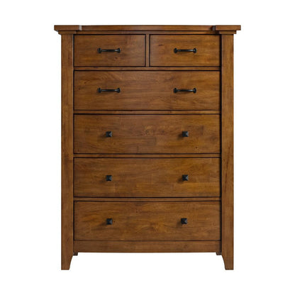 Picket House Furnishings - Joseph 6-Drawer Chest in Chestnut - B-15580-5-CH veiw 2