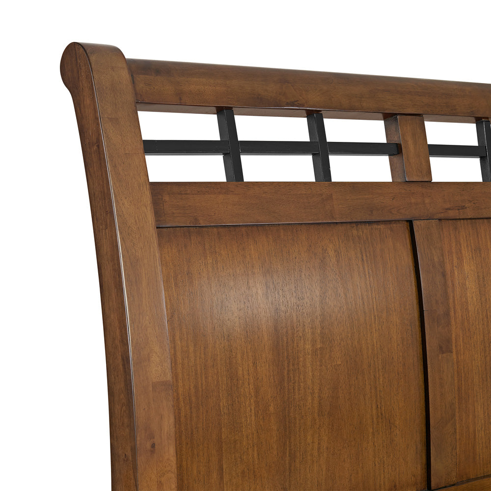Picket House Furnishings - Joseph King Sleigh Storage 4PC Bedroom Set in Chestnut - B-15580-5-KSB-NSCH view 5