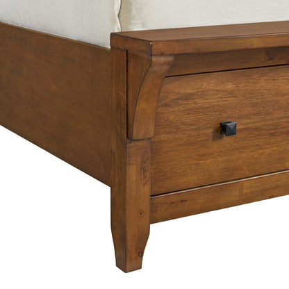 Picket House Furnishings - Joseph King Sleigh Storage 4PC Bedroom Set in Chestnut - B-15580-5-KSB-NSDR view 7