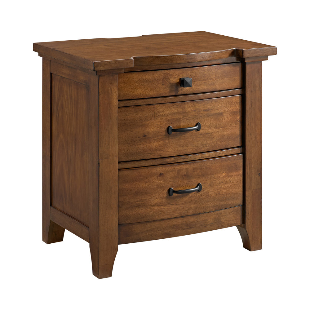 Picket House Furnishings - Joseph Queen Sleigh Storage 3PC Bedroom Set in Chestnut - B-15580-5-QSB-NS2 view 2