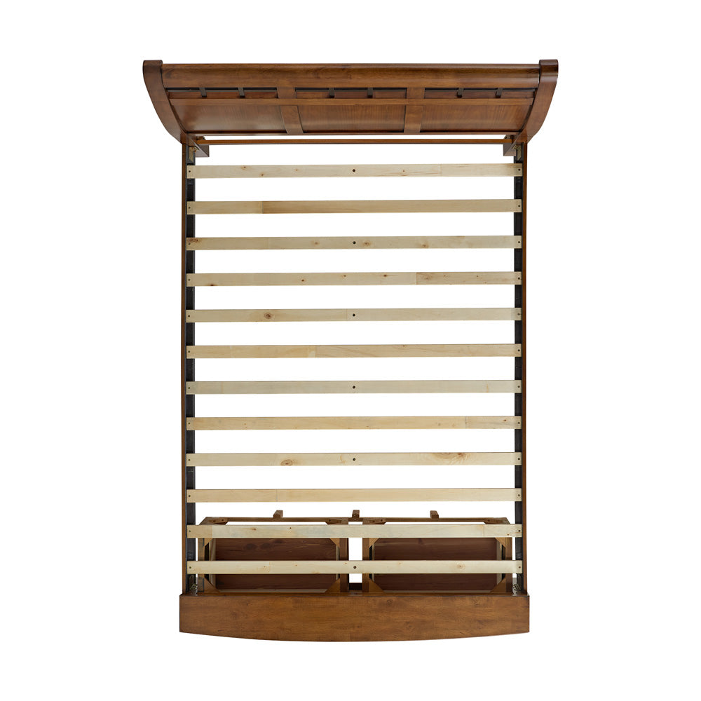 Picket House Furnishings - Joseph Queen Sleigh Storage 5PC Bedroom Set in Chestnut - B-15580-5-QSB-NSDRC view 9
