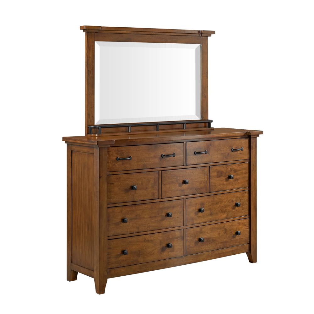 Picket House Furnishings - Joseph Queen Sleigh Storage 5PC Bedroom Set in Chestnut - B-15580-5-QSB-5PC veiw 2