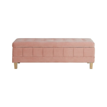 Picket House Furnishings - Jude Tufted Storage Ottoman In Blush - UCB1812001WWE veiw 3