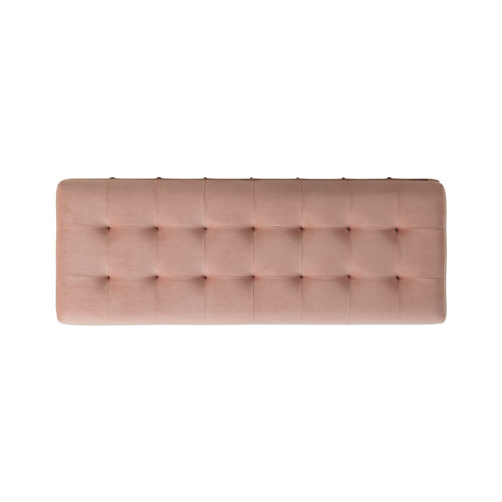 Picket House Furnishings - Jude Tufted Storage Ottoman In Blush - UCB1812001WWE veiw 6