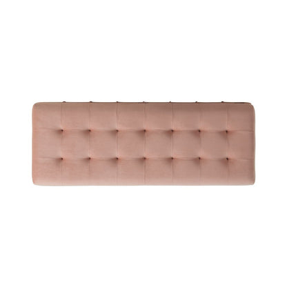 Picket House Furnishings - Jude Tufted Storage Ottoman In Blush - UCB1812001WWE veiw 6