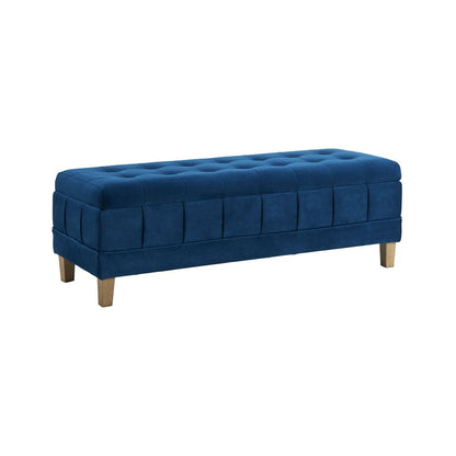 Picket House Furnishings - Jude Tufted Storage Ottoman In Cobalt - UCB1815001WWE veiw 1